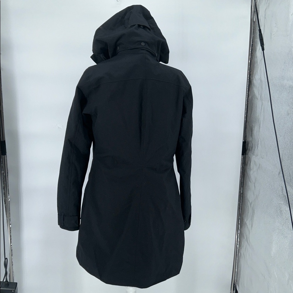 Patagonia Women's Vosque 3-in-1 Parka Black Trench Coat Size M - Picture 8 of 15